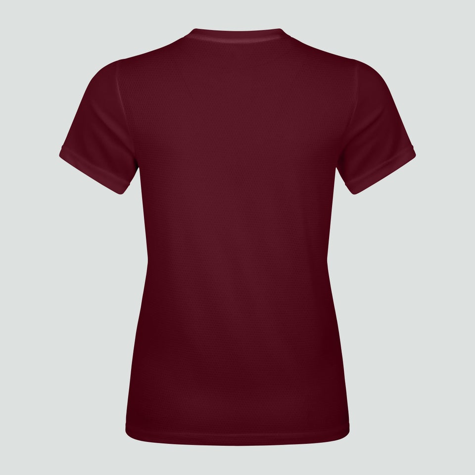 Womens Club Dry Tee Maroon