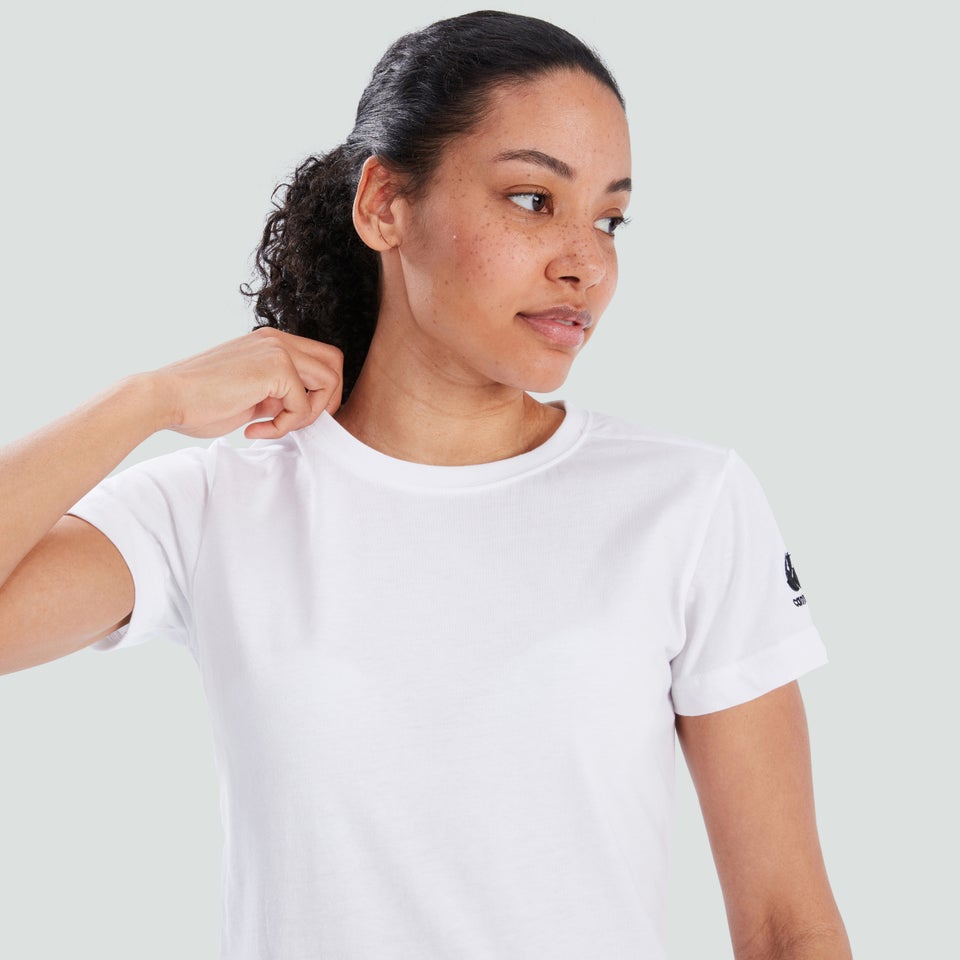 Womens Club Plain Tee White