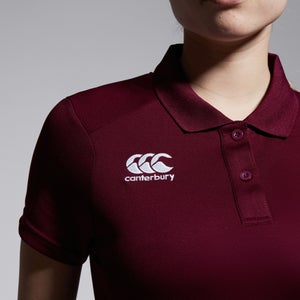 Womens Club Dry Polo Shirt Maroon