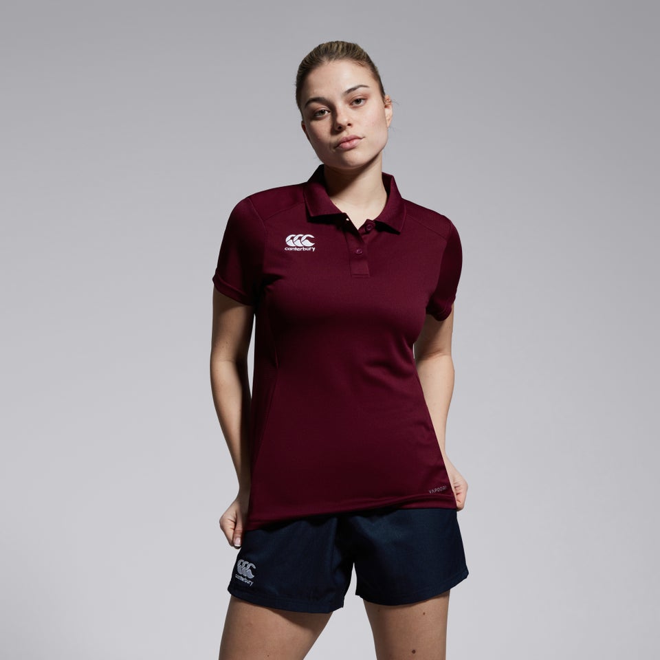 Womens Club Dry Polo Shirt Maroon