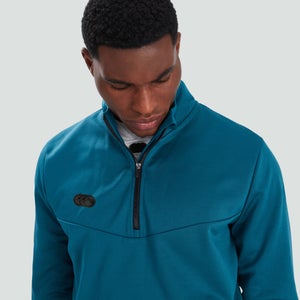 Mens 1/4 Zip Fleece Blue
