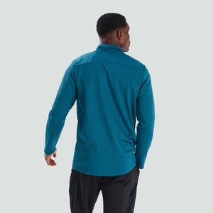 Mens 1/4 Zip Fleece Blue