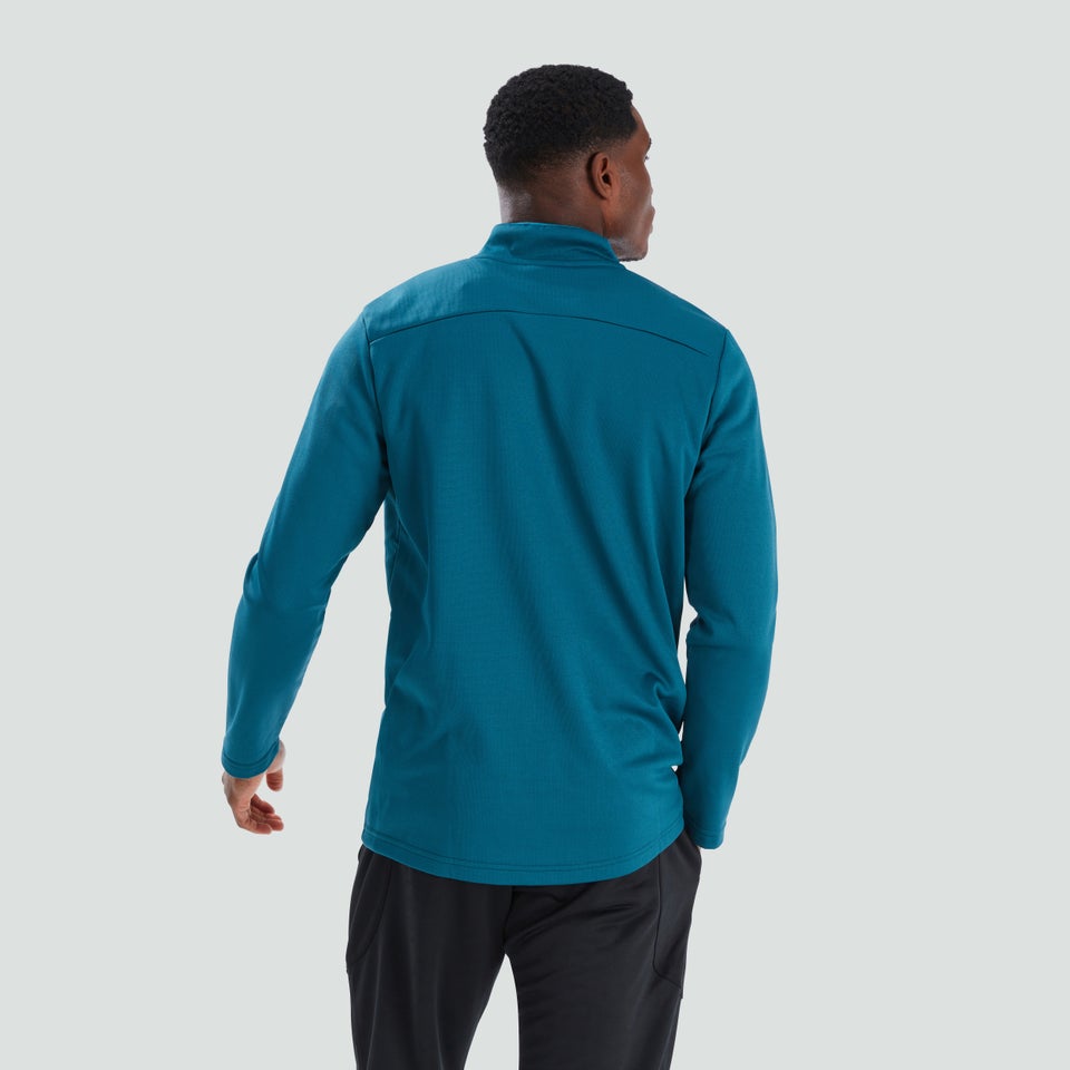 Mens 1/4 Zip Fleece Blue