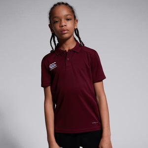 Junior Unisex Club Dry Polo Shirt Maroon