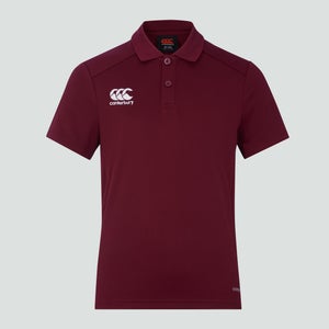 Junior Unisex Club Dry Polo Shirt Maroon