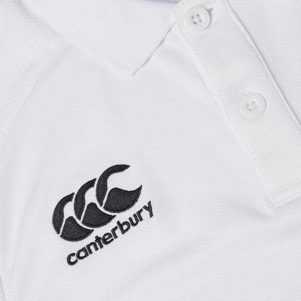 Junior Unisex Club Dry Polo Shirt White