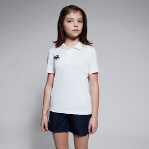 Junior Unisex Club Dry Polo Shirt White