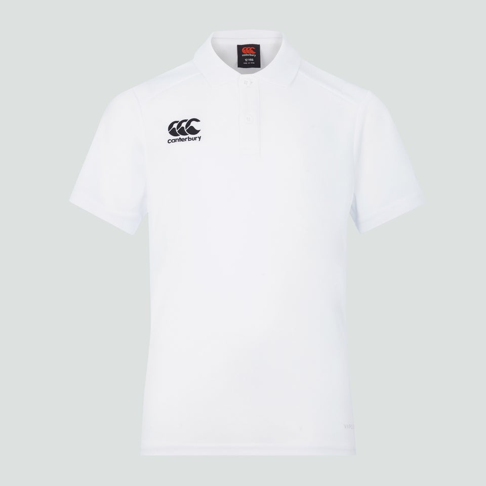 Junior Unisex Club Dry Polo Shirt White