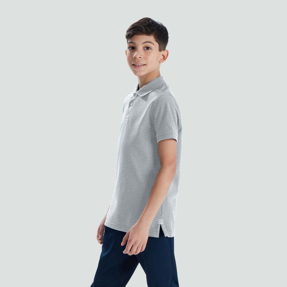Junior Unisex Waimak Polo Shirt Grey