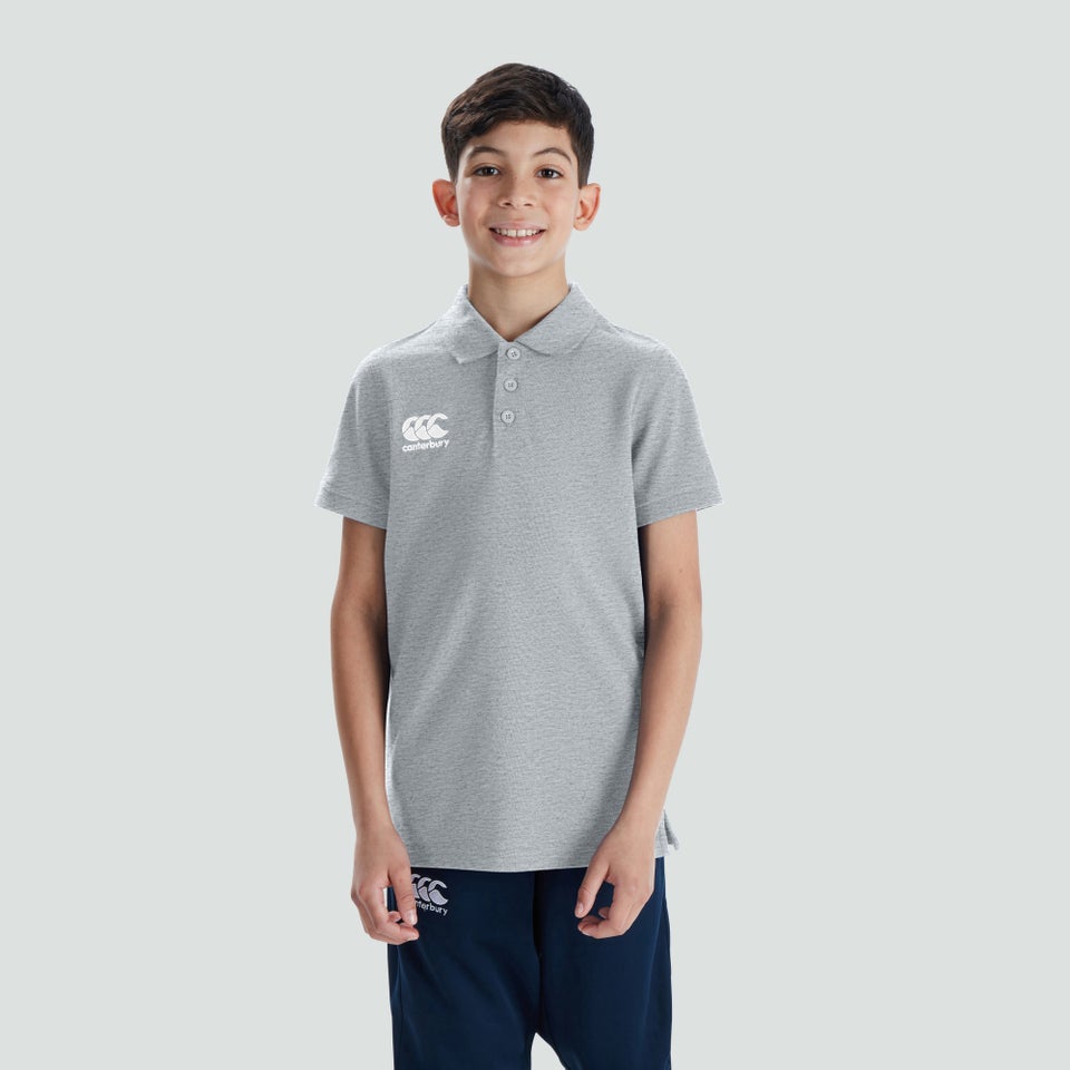 CANTERBURY WAIMAK POLO SHIRT KIDS GREY
