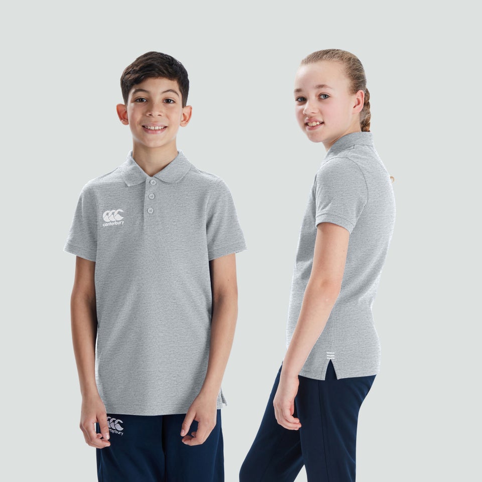 CANTERBURY WAIMAK POLO SHIRT KIDS GREY