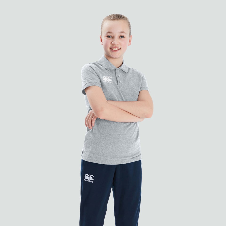 CANTERBURY WAIMAK POLO SHIRT KIDS GREY