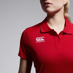 Womens Club Dry Polo Shirt Red
