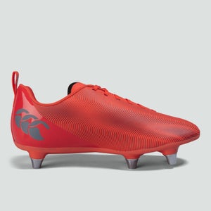 Junior Unisex Speed Team Soft Ground Boots Orange/Grey