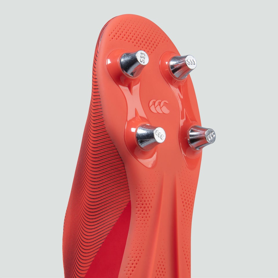 Junior Unisex Speed Team Soft Ground Boots Orange/Grey