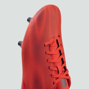 Junior Unisex Speed Team Soft Ground Boots Orange/Grey