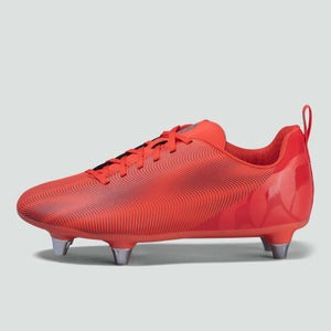 Junior Unisex Speed Team Soft Ground Boots Orange/Grey