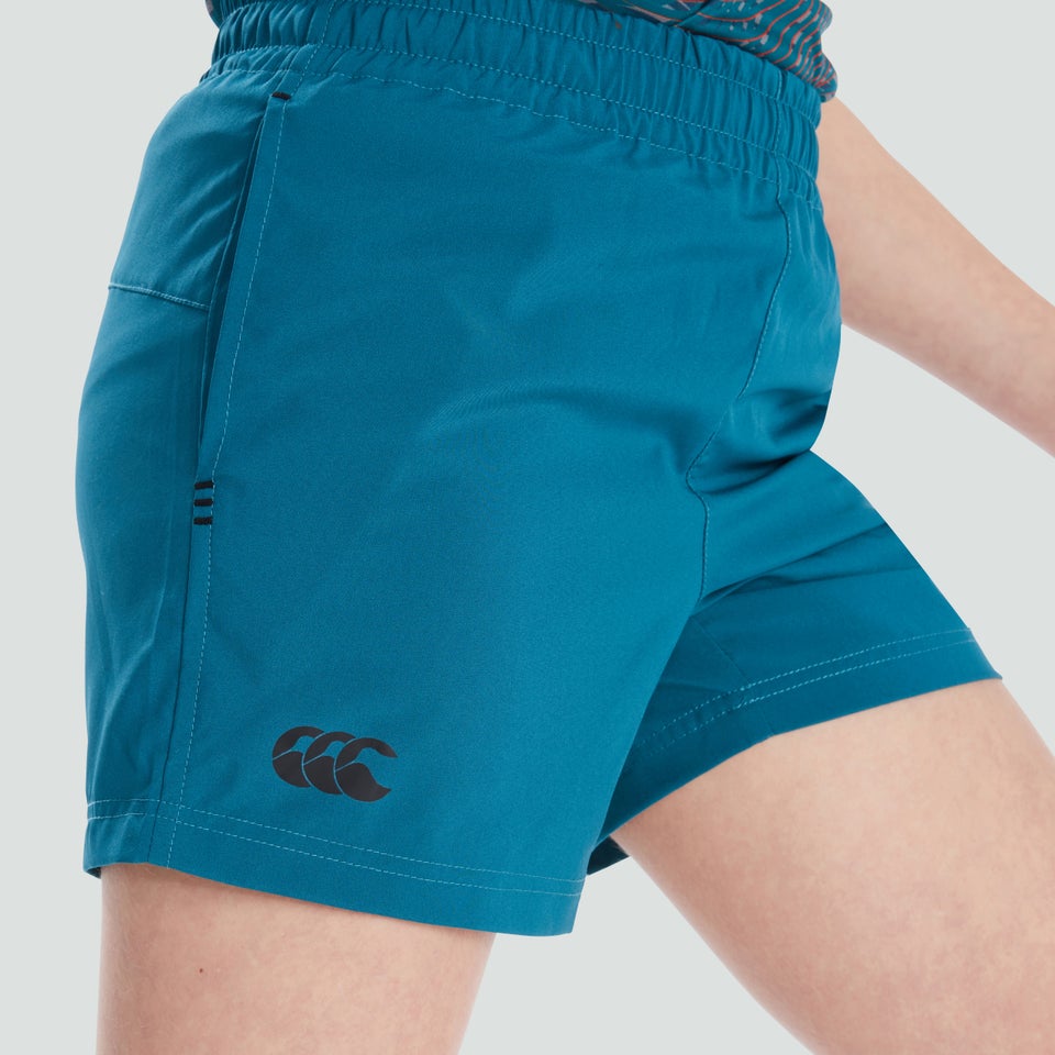 Junior Unisex Woven Short Blue