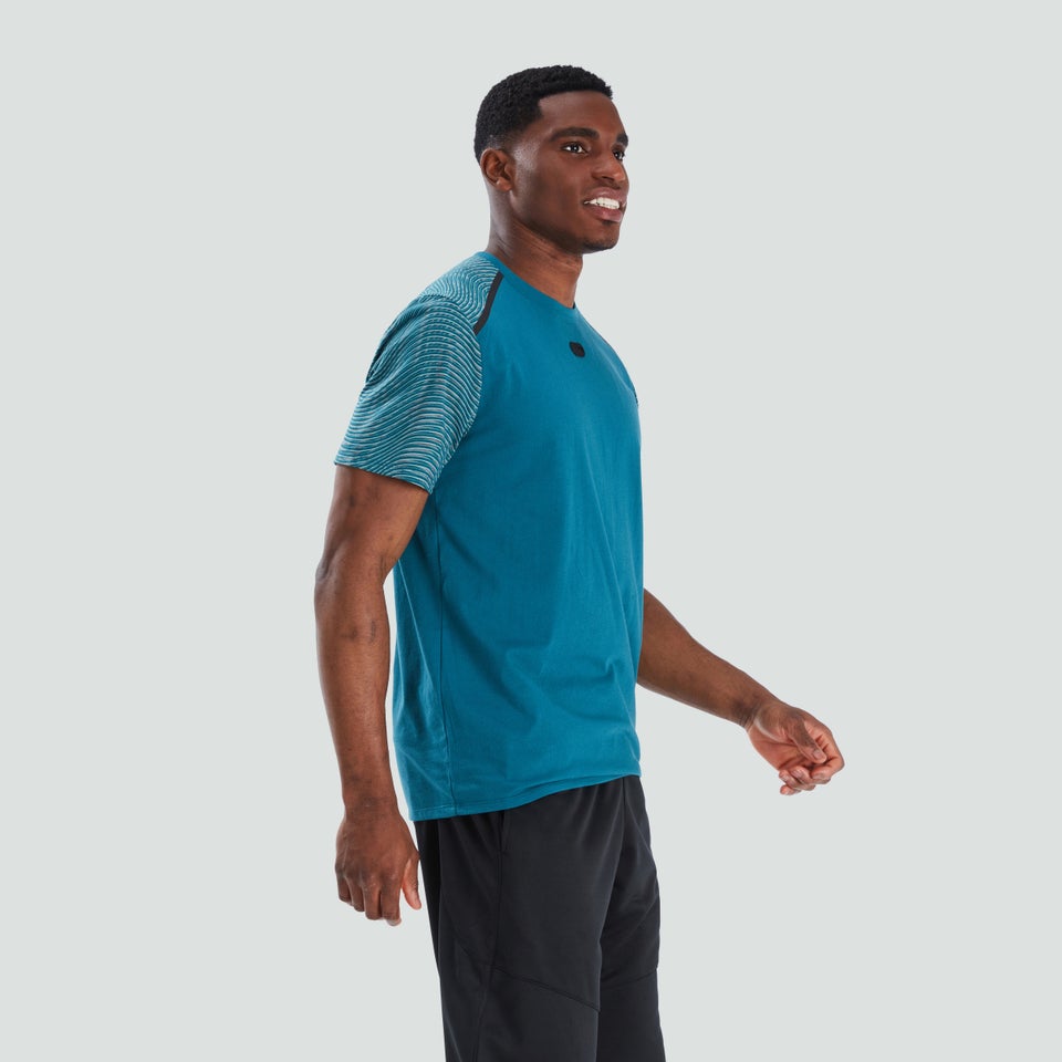 Mens Graphic Training Tee Blue