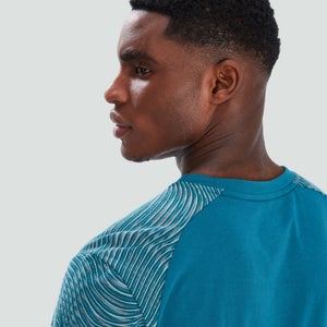 Mens Graphic Training Tee Blue