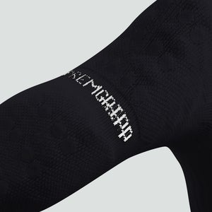 Mens Mid Calf Grip Socks Black