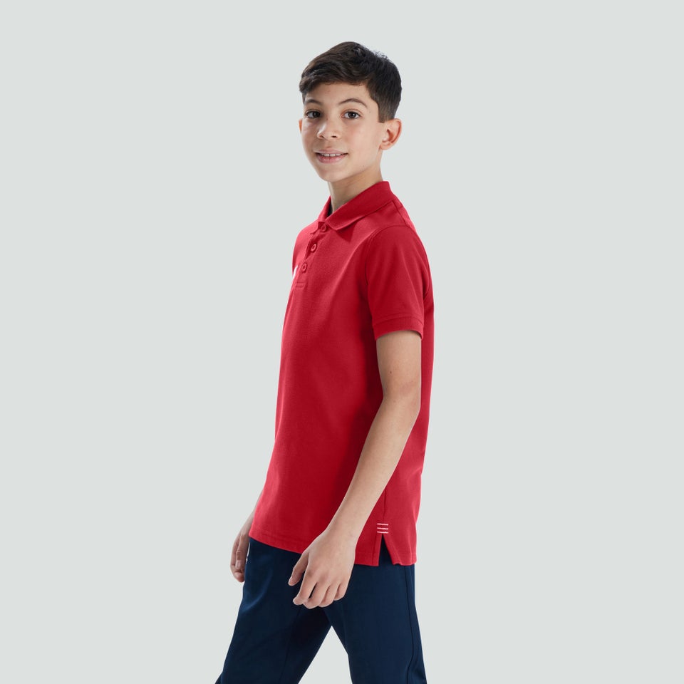 CANTERBURY WAIMAK POLO SHIRT KIDS FLAG RED