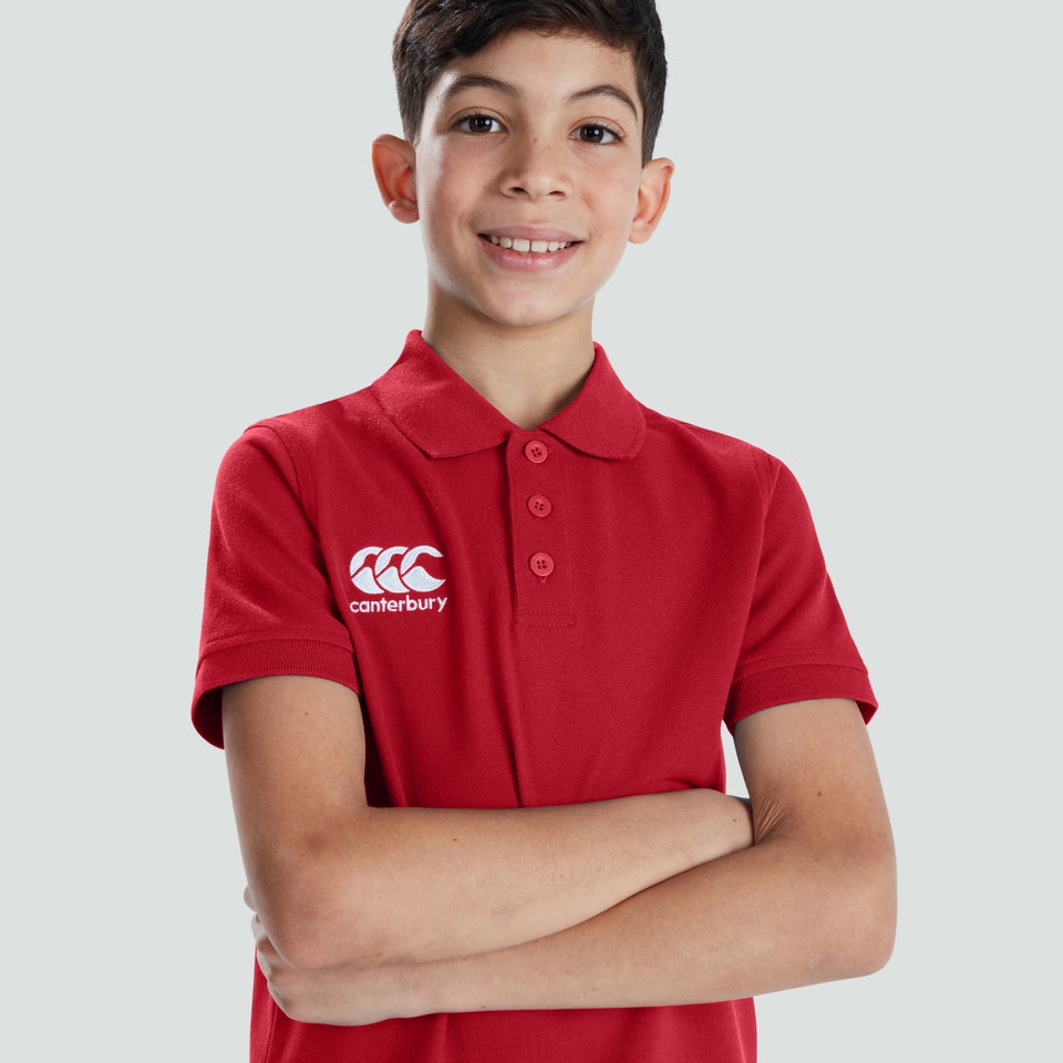 Junior Unisex Waimak Polo Shirt Red