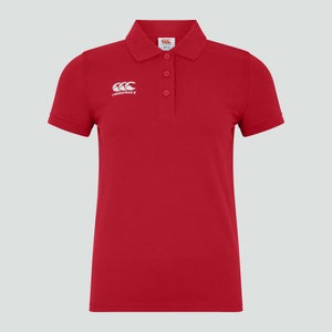 CANTERBURY WAIMAK POLO SHIRT KIDS FLAG RED