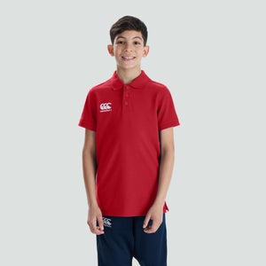 Junior Unisex Waimak Polo Shirt Red