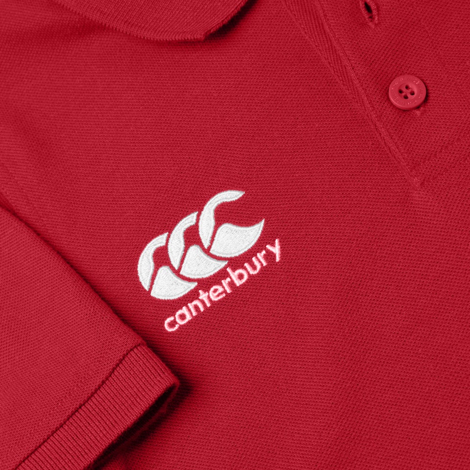 CANTERBURY WAIMAK POLO SHIRT KIDS FLAG RED