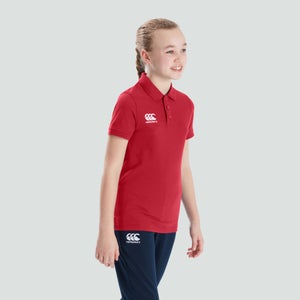 CANTERBURY WAIMAK POLO SHIRT KIDS FLAG RED