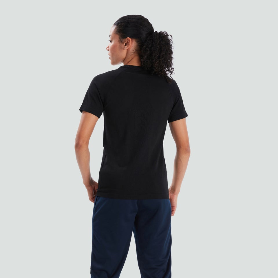 CANTERBURY SEAMLESS TEE V2 AF BLK/GRY