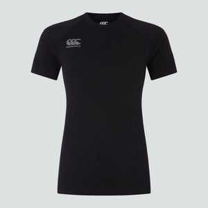 Womens Seamless Tee Black/Grey
