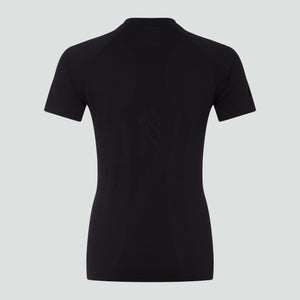 Womens Seamless Tee Black/Grey