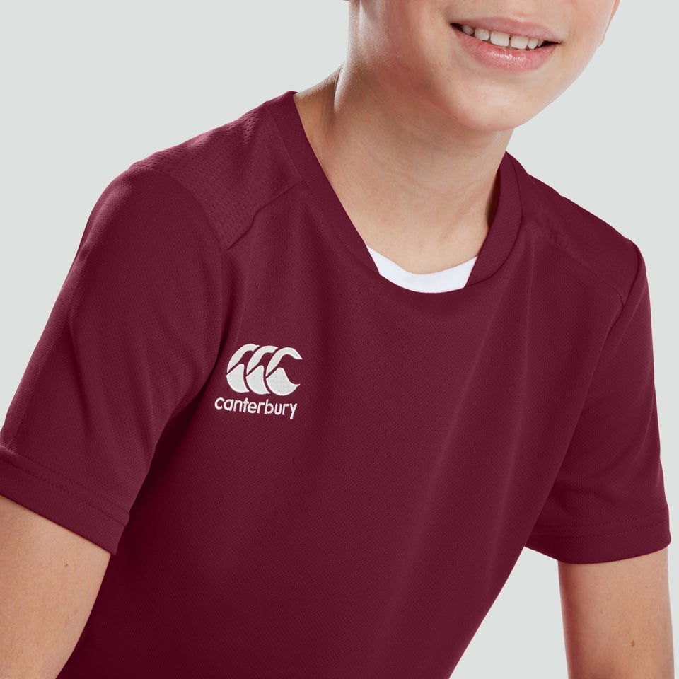 Junior Unisex Club Dry Tee Maroon