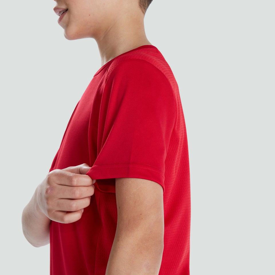 Junior Unisex Club Dry Tee Red