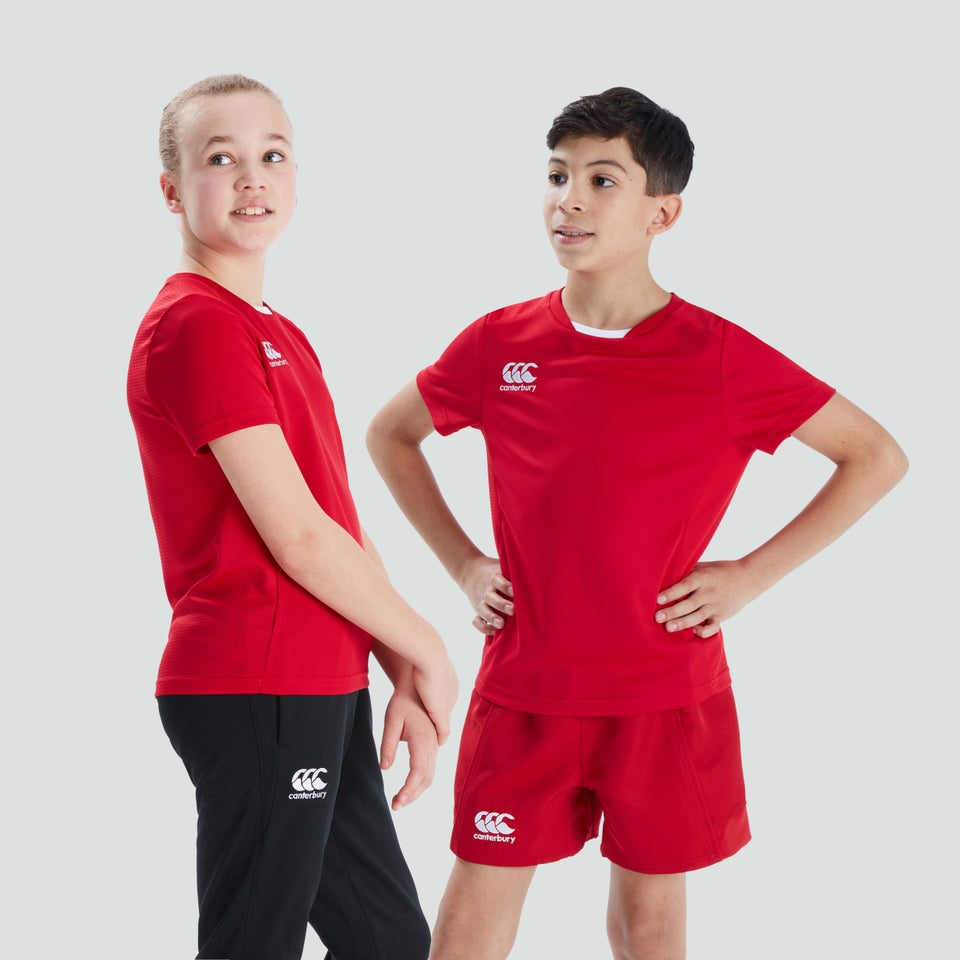 Junior Unisex Club Dry Tee Red