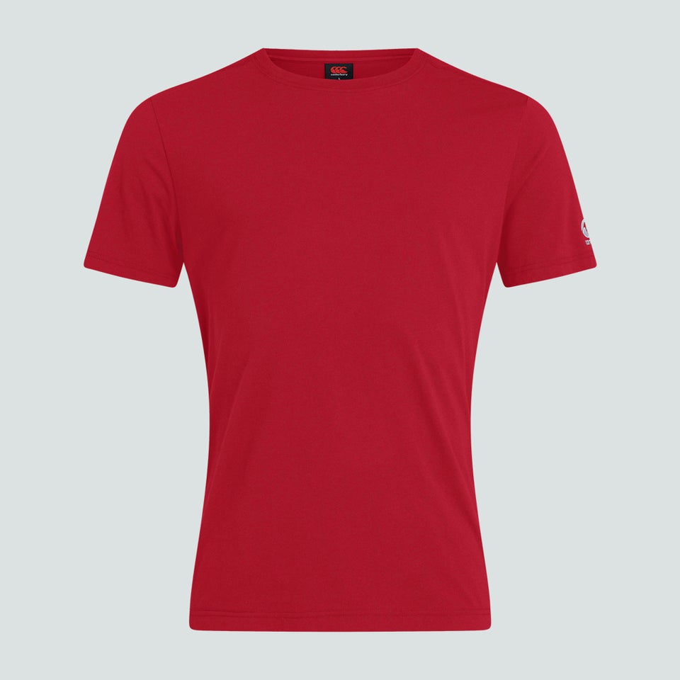 CANTERBURY CLUB PLAIN TEE JM RED