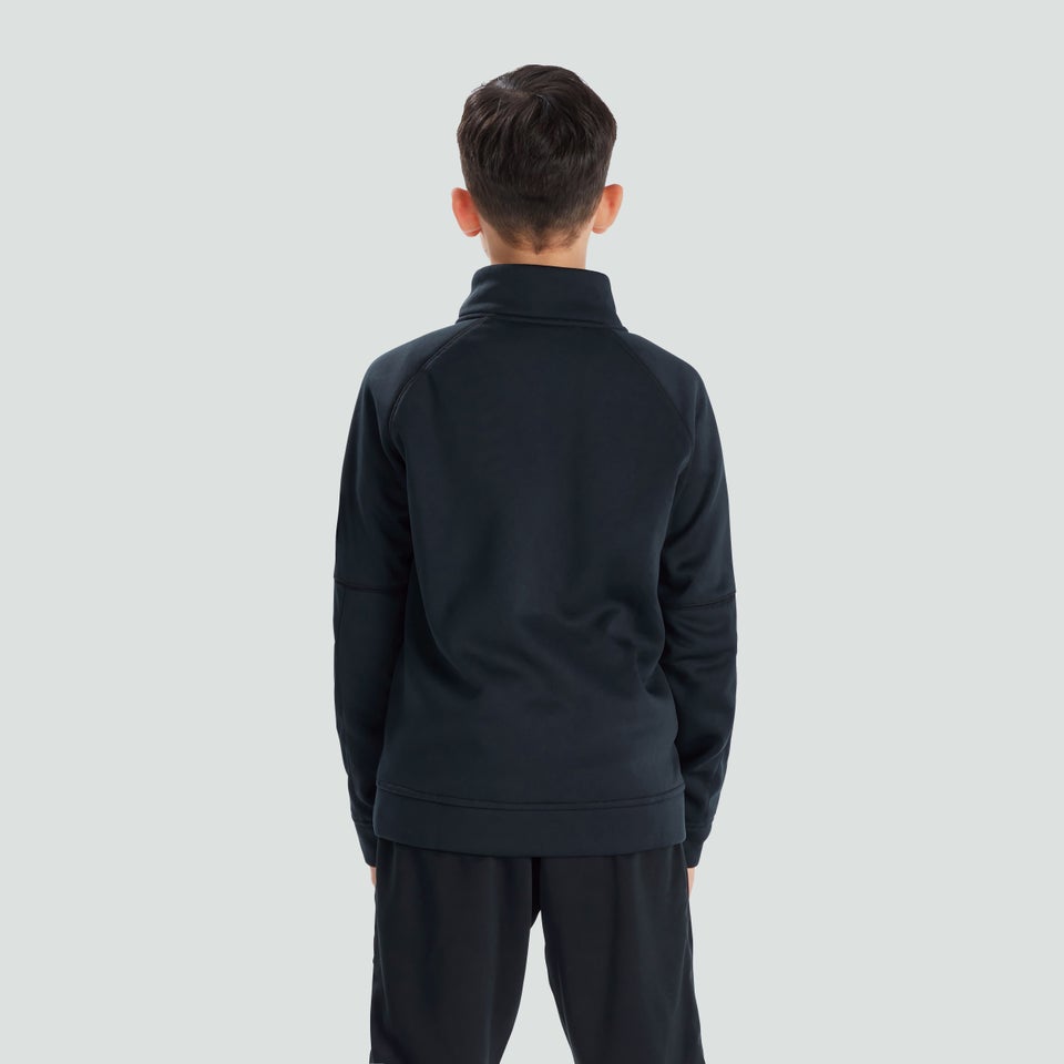 Junior Unisex Half Zip Thermoreg Fleece Black