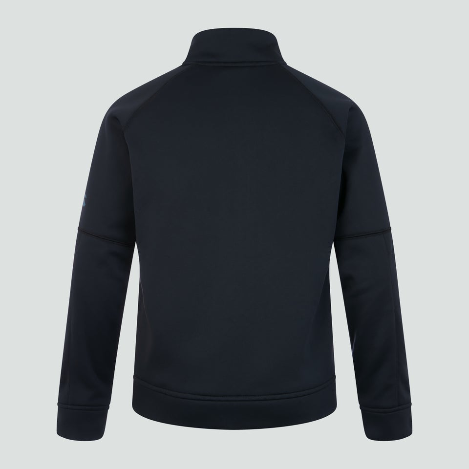 Junior Unisex Half Zip Thermoreg Fleece Black
