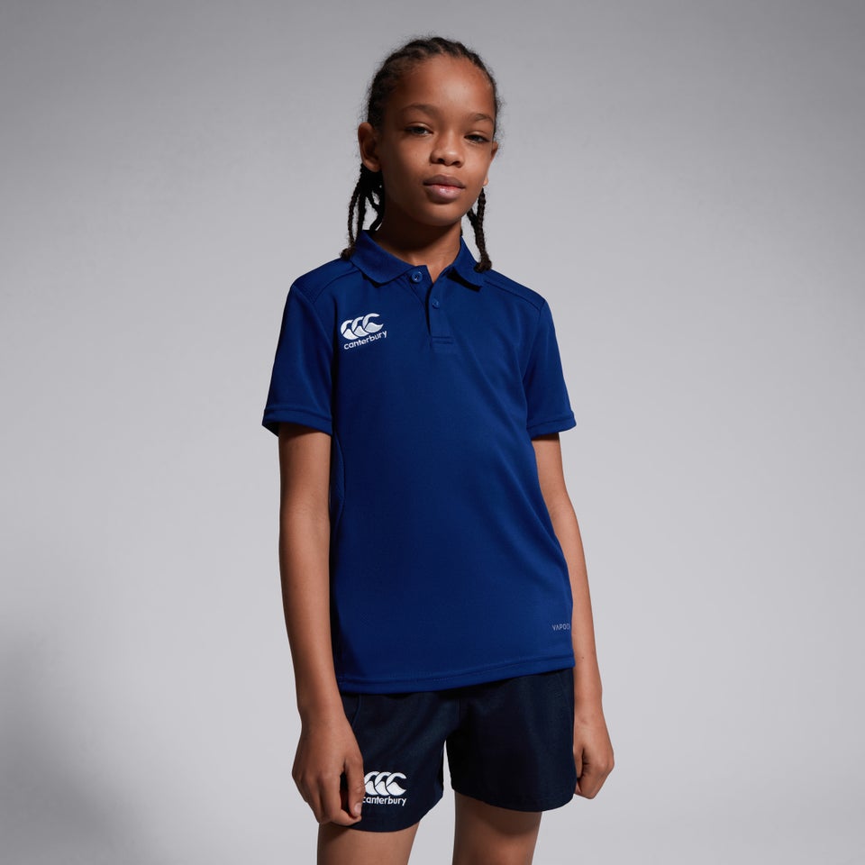 Junior Unisex Club Dry Polo Shirt Blue
