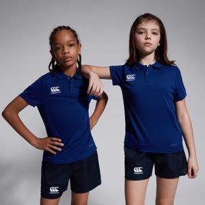 Junior Unisex Club Dry Polo Shirt Blue