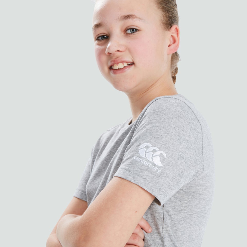Junior Unisex Club Plain Tee Grey
