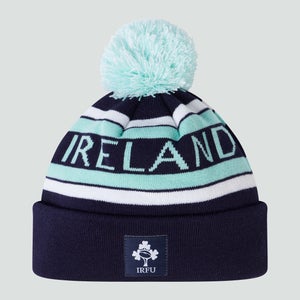 Adult Unisex Ireland Bobble Hat Blue