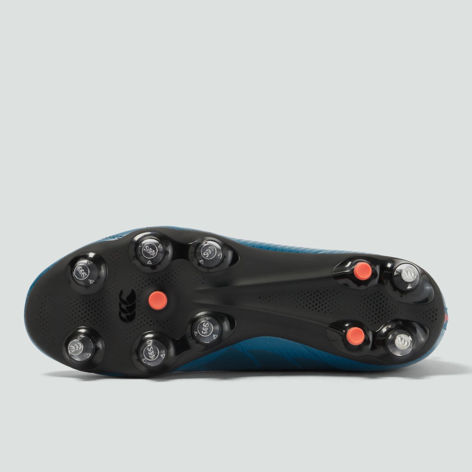 Adult Unisex Stampede Pro Soft Ground Boots Blue/Black/Orange