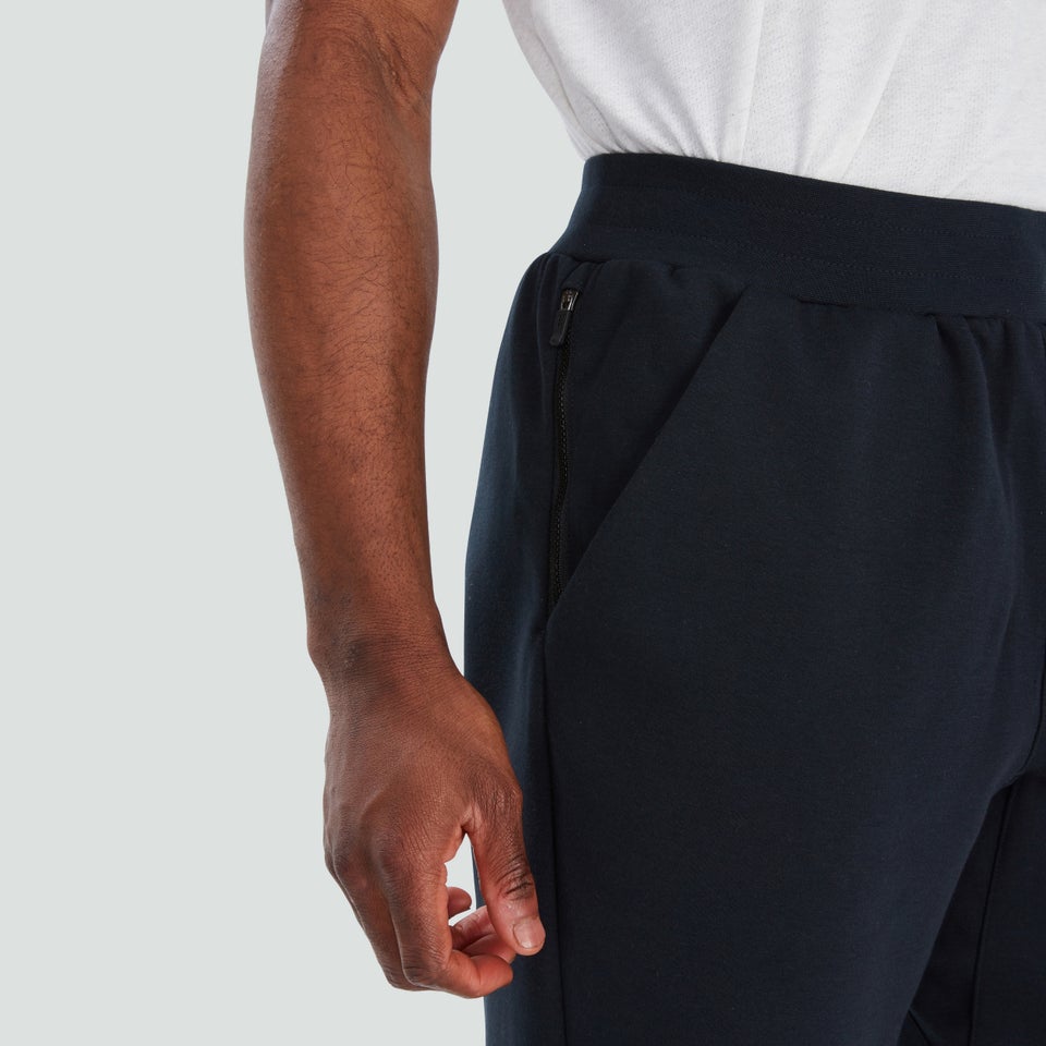 CANTERBURY FLEECE SHORT ZIP POCKET AM BLK