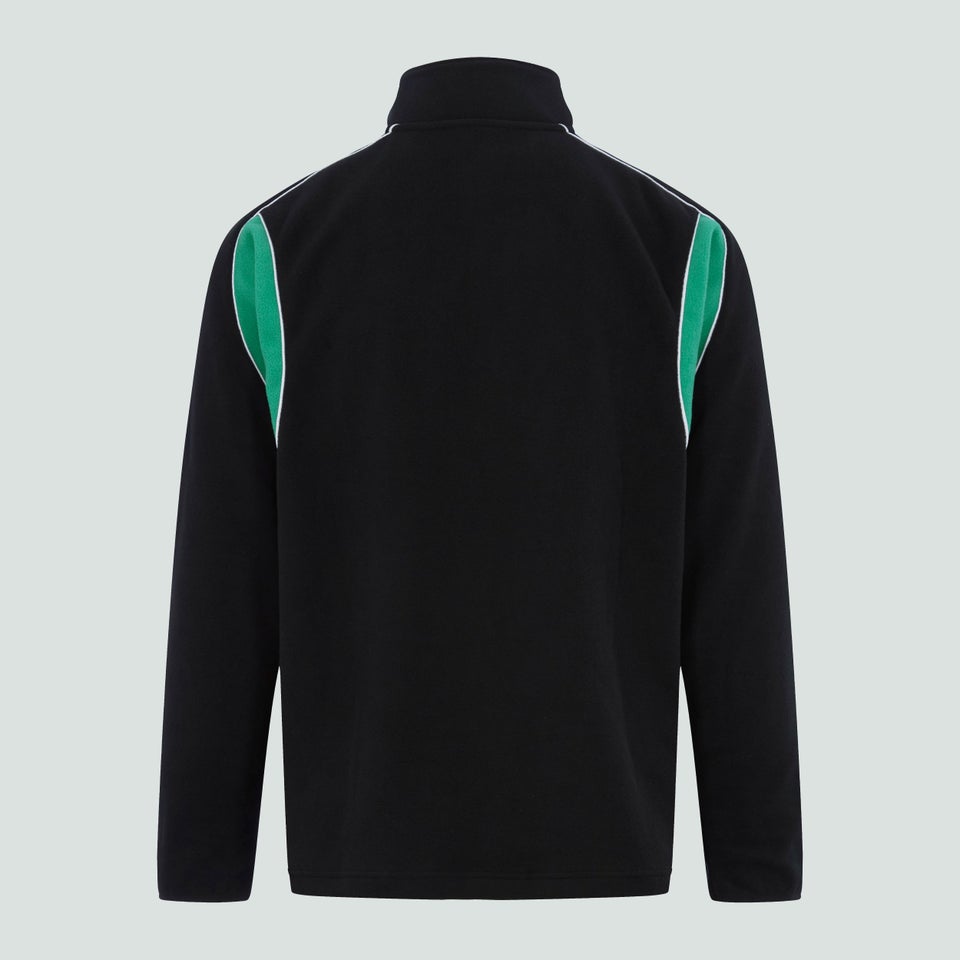 Mens Ireland Classic 1/4 Zip Fleece Black/Green