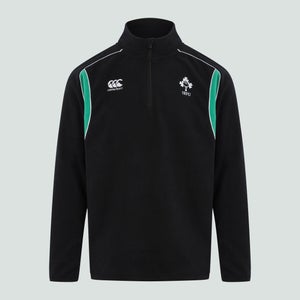 Mens Ireland Classic 1/4 Zip Fleece Black/Green