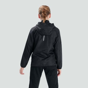 Junior Unisex Lightweight Rain Jacket Black