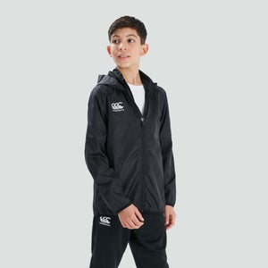 Junior Unisex Lightweight Rain Jacket Black